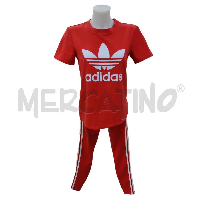 COMPLETO DONNA ADIDAS ROSSO | Mercatino dell'Usato Leini' 1