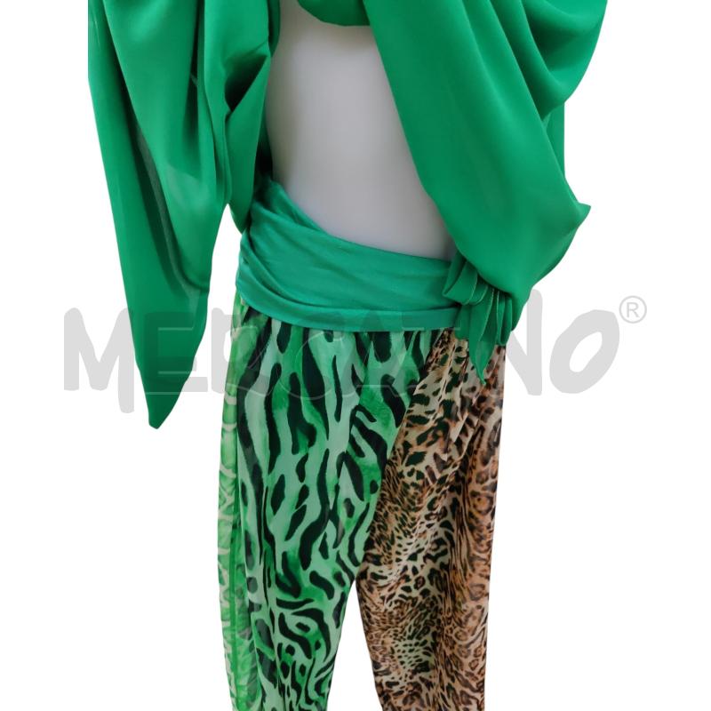 COMPLETO DONNA VERDE PANTALONE MACULATO  | Mercatino dell'Usato Leini' 2