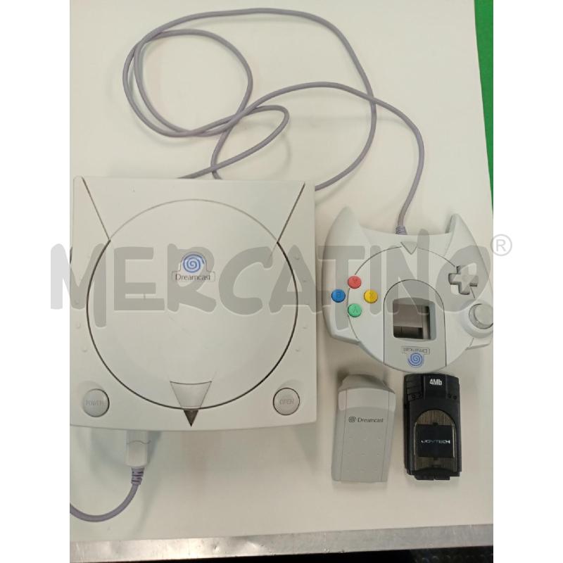 CONSOLLE SEGA DREAMCAST + JOISTICK+ RUMBLEPACK+MEMORY CARD | Mercatino dell'Usato Leini' 1