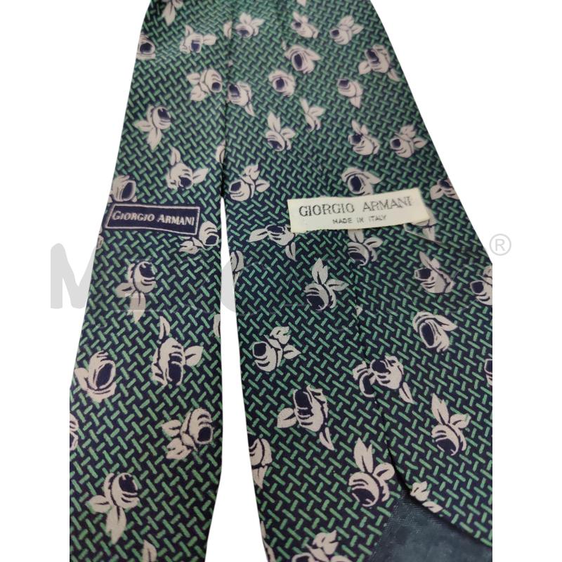 CRAVATTA GIORGIO ARMANI VERDE FANTASIA | Mercatino dell'Usato Leini' 2