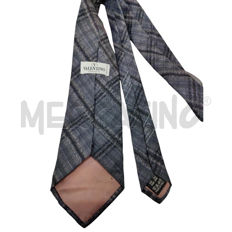 CRAVATTA VALENTINO GARAVANI GRIGIO BLU | Mercatino dell'Usato Leini' 2