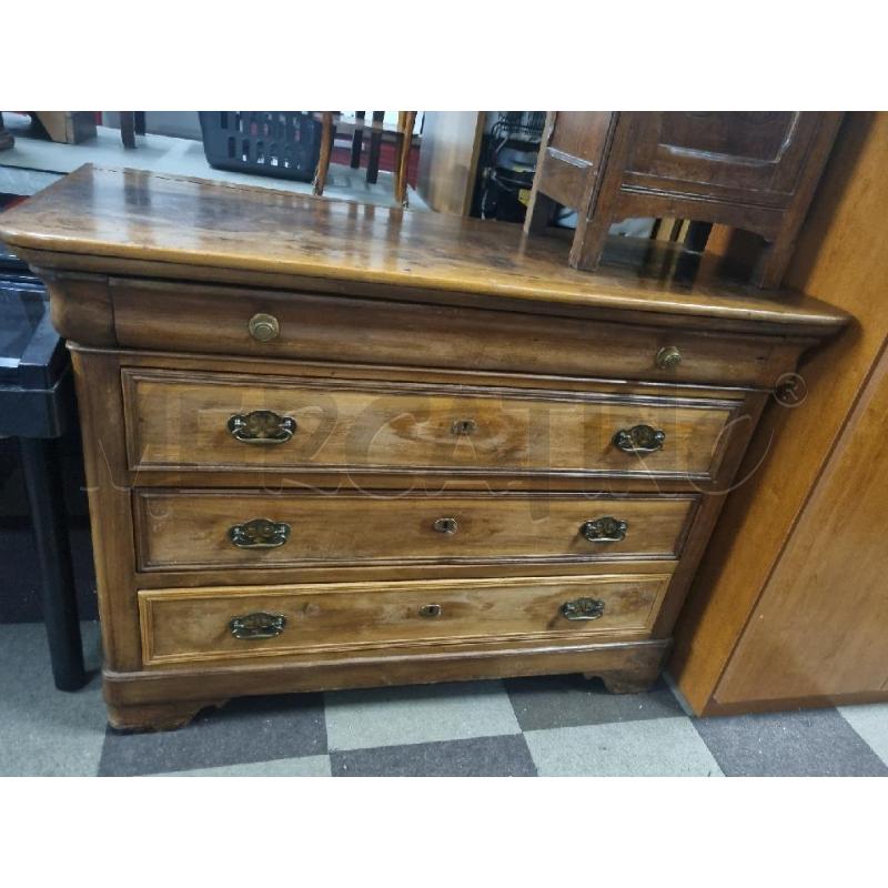 CREDENZA LEGNO 4 CASSETTI IN LEGNO VINTAGE  | Mercatino dell'Usato Leini' 1