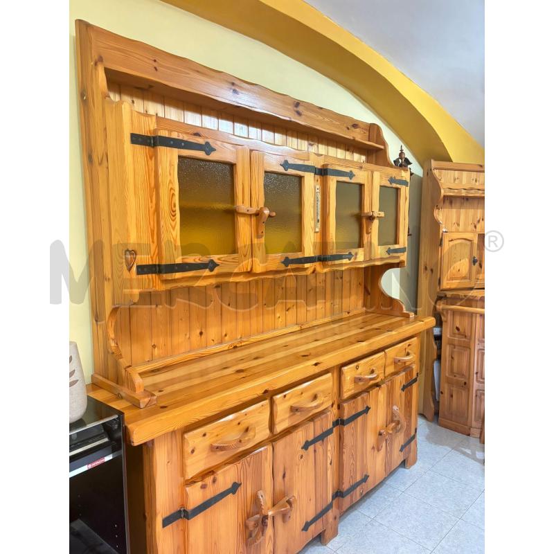 CREDENZA LEGNO IN PINO 200X44X220 H | Mercatino dell'Usato Leini' 2