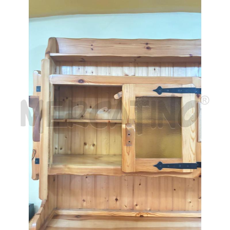 CREDENZA LEGNO IN PINO 200X44X220 H | Mercatino dell'Usato Leini' 3