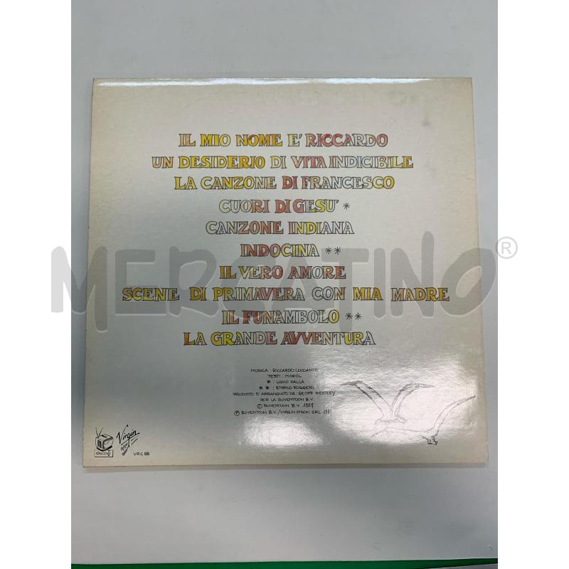 DISCO 33 GIRI RICCARDO COCCIANTE LA GRANDE AVVENTURA  | Mercatino dell'Usato Leini' 2