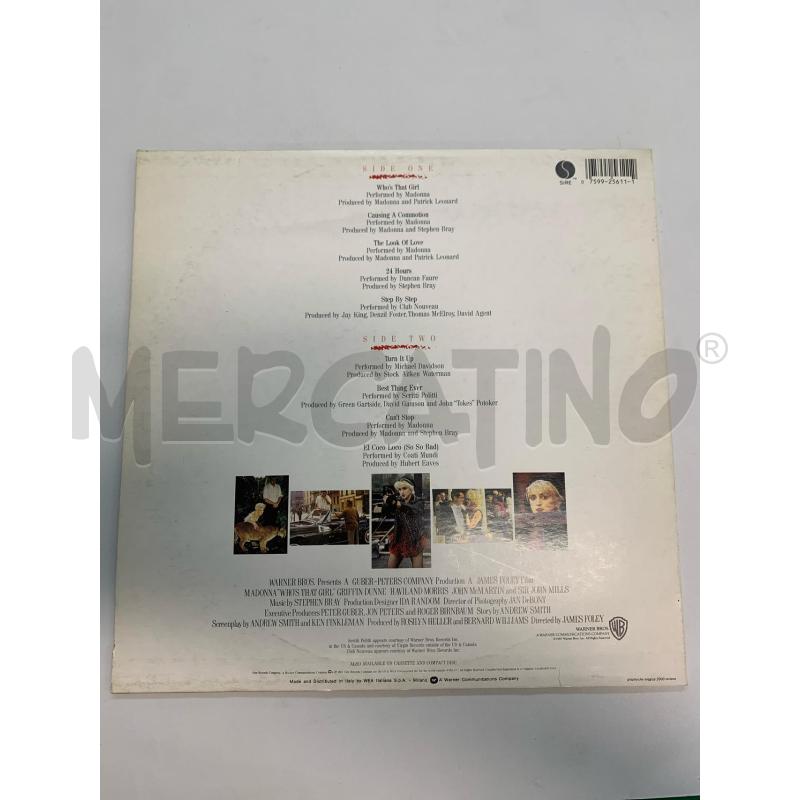 DISCO 33 GIRI  MADONNA WHO'S THAT GIRL | Mercatino dell'Usato Leini' 2