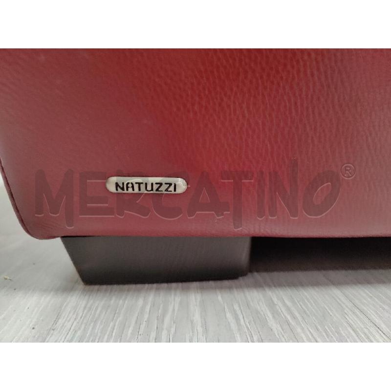 DIVANO VERA PELLE NATUZZI AMARNTO | Mercatino dell'Usato Leini' 5