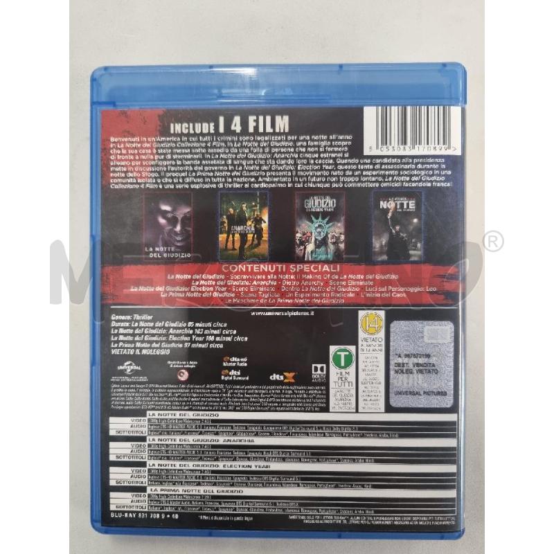 DVD LA NOTTE DEL GIUDIZIO COLLEZIONE 4 FILM BLURAY | Mercatino dell'Usato Leini' 2