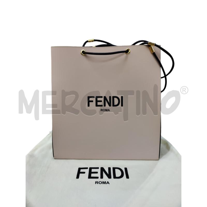 FENDI ROMA SHOPPING IN PELLE DI VITELLO ROSA CIPRIA | Mercatino dell'Usato Leini' 1
