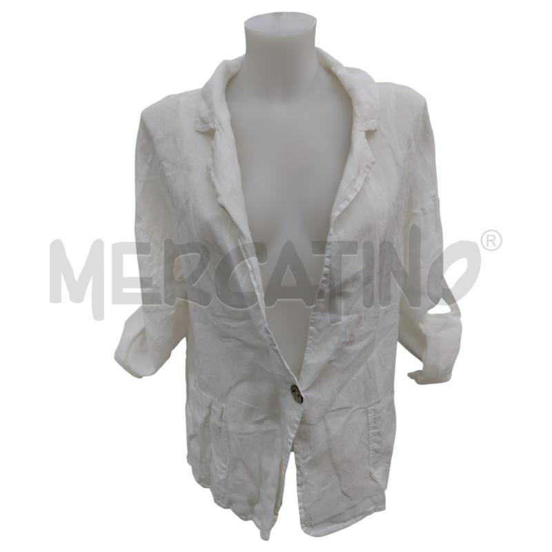 GIACCA DONNA BIANCA IN LINO 100%  | Mercatino dell'Usato Leini' 1