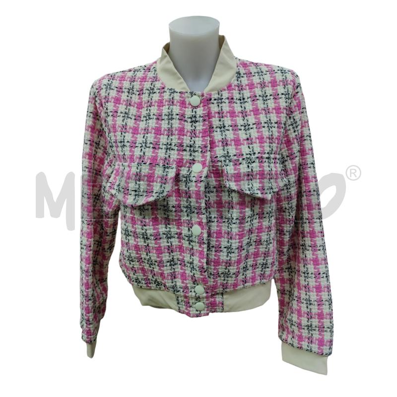 GIACCA DONNA CON INTRECCIO IN COTONE ROSA | Mercatino dell'Usato Leini' 1