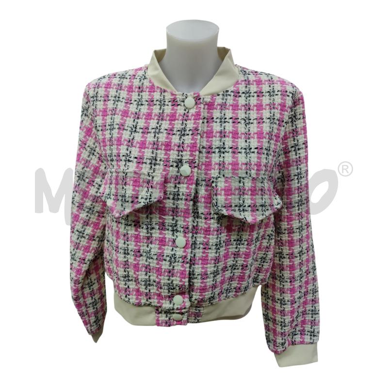 GIACCA DONNA CON TRAMA IN COTONE ROSA INTRECCIATA | Mercatino dell'Usato Leini' 1