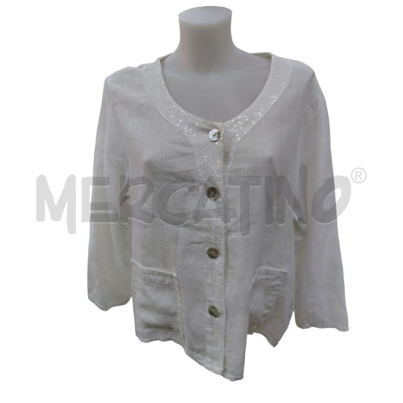 GIACCA DONNA LINO BIANCO  | Mercatino dell'Usato Leini' 1