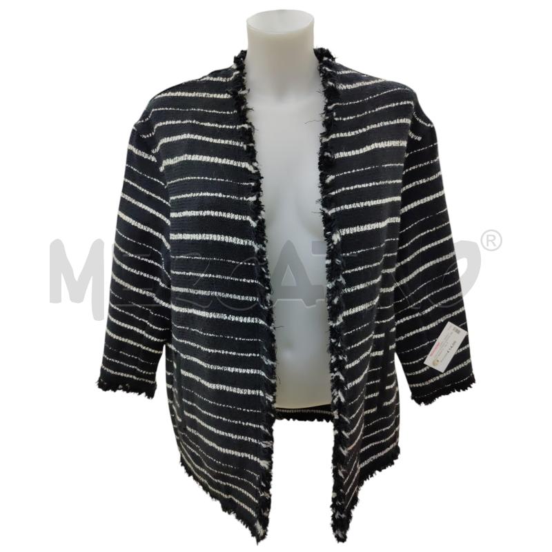 GIACCA DONNA MANGO NERO BIANCO  | Mercatino dell'Usato Leini' 1