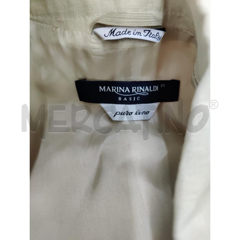 GIACCA DONNA MARINA RINALDI LINO 100% | Mercatino dell'Usato Leini' 2