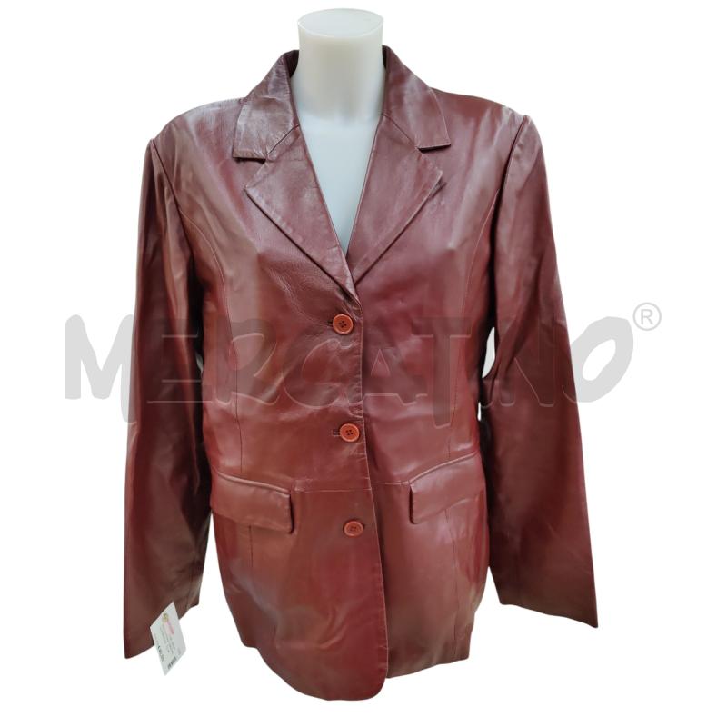 GIACCA DONNA VERA PELLE BORDEAUX  | Mercatino dell'Usato Leini' 1