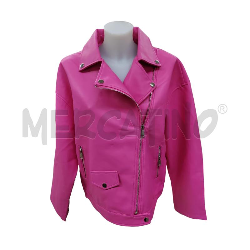 GIACCA DONNA YPIN FUXIA ECOPELLE FRANGE | Mercatino dell'Usato Leini' 1