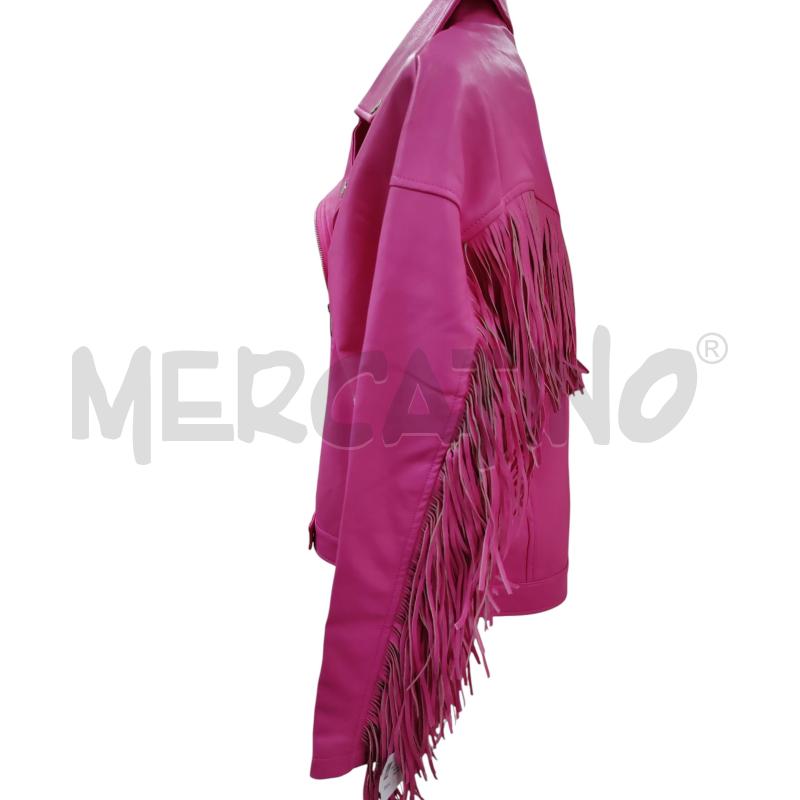 GIACCA DONNA YPIN FUXIA ECOPELLE FRANGE | Mercatino dell'Usato Leini' 2