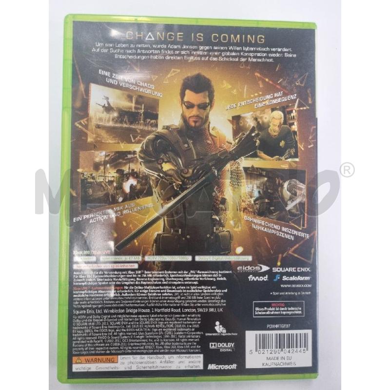 GIOCHI XBOX 360  DEUS EX HUMAN REVOLUTION | Mercatino dell'Usato Leini' 2