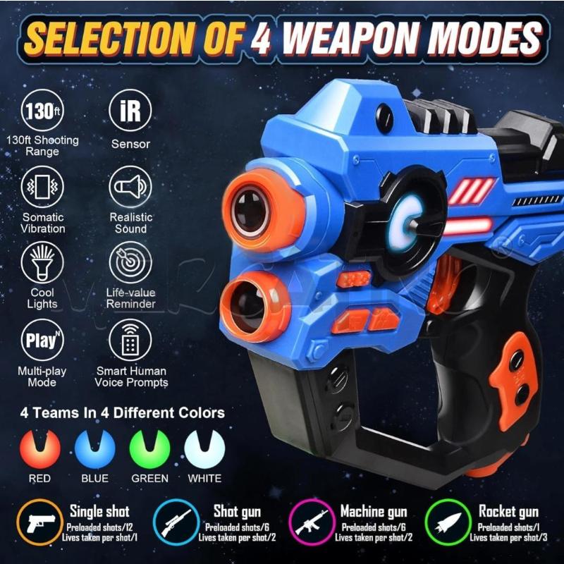 GIOCO LASER TAG PER RAGAZZI PISTOLA LASER A INFRAROSSI CON PROITTORE | Mercatino dell'Usato Leini' 3