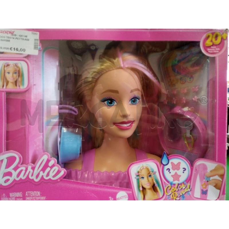 GIOCO TESTA PETTINABILE BARBIE  | Mercatino dell'Usato Leini' 1