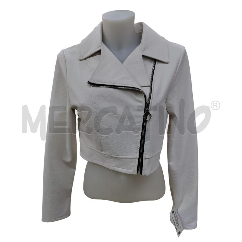 GIUBBINO DONNA COLLECTION BIANCO SIMILPELLE | Mercatino dell'Usato Leini' 1