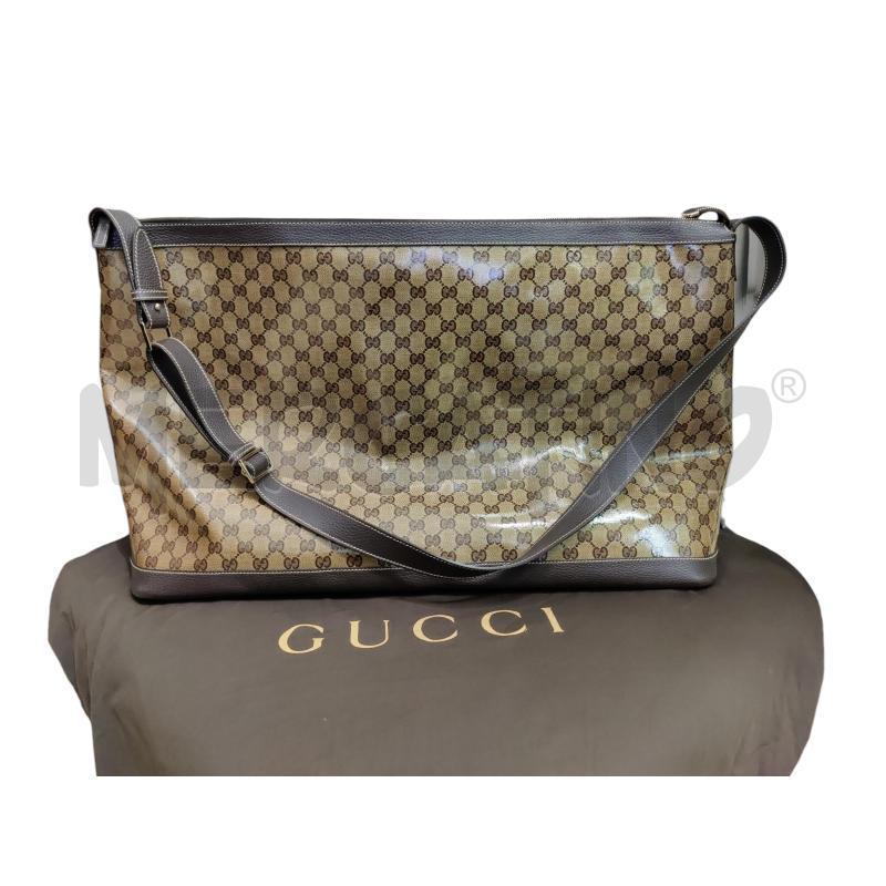 GUCCI BORSA DA VIAGGIO IN TELA GG CRYSTAL CON FINITURE IN PELLE  | Mercatino dell'Usato Leini' 2
