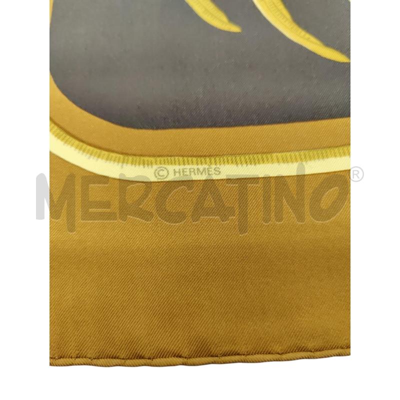 HERMES FOULARD CARRE' HERMES TIGRE ROYAL  | Mercatino dell'Usato Leini' 4