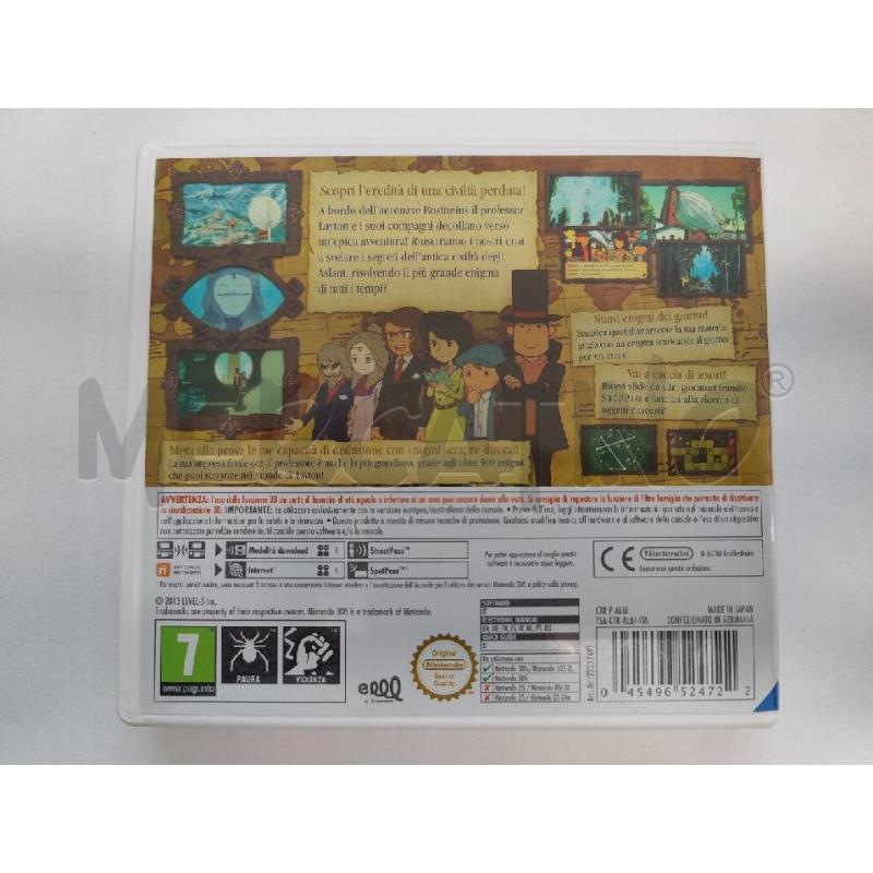IL PROFESSOR LAYTON E L'EREDITA DEGLI ASLANT 3DS | Mercatino dell'Usato Leini' 2