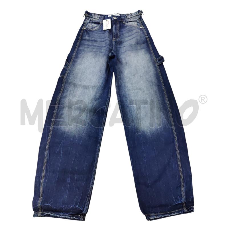 JEANS DONNA BERSHKA DENIM SCURO | Mercatino dell'Usato Leini' 1