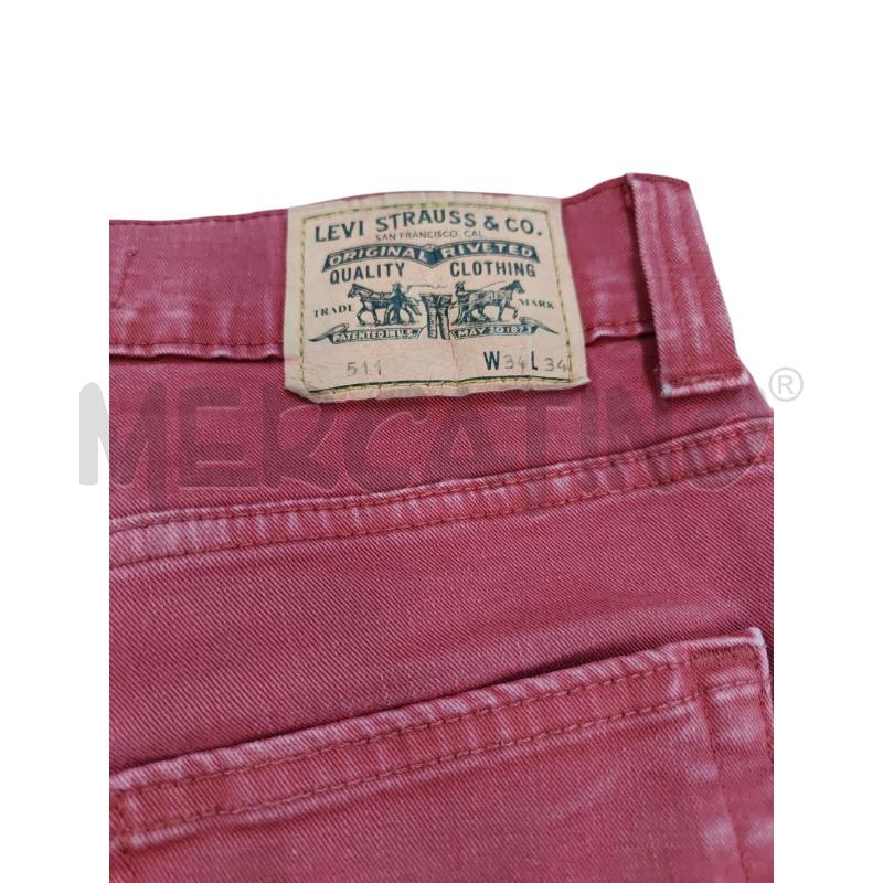 JEANS UOMO  LEWIS 511 SLIM ROSSO | Mercatino dell'Usato Leini' 2