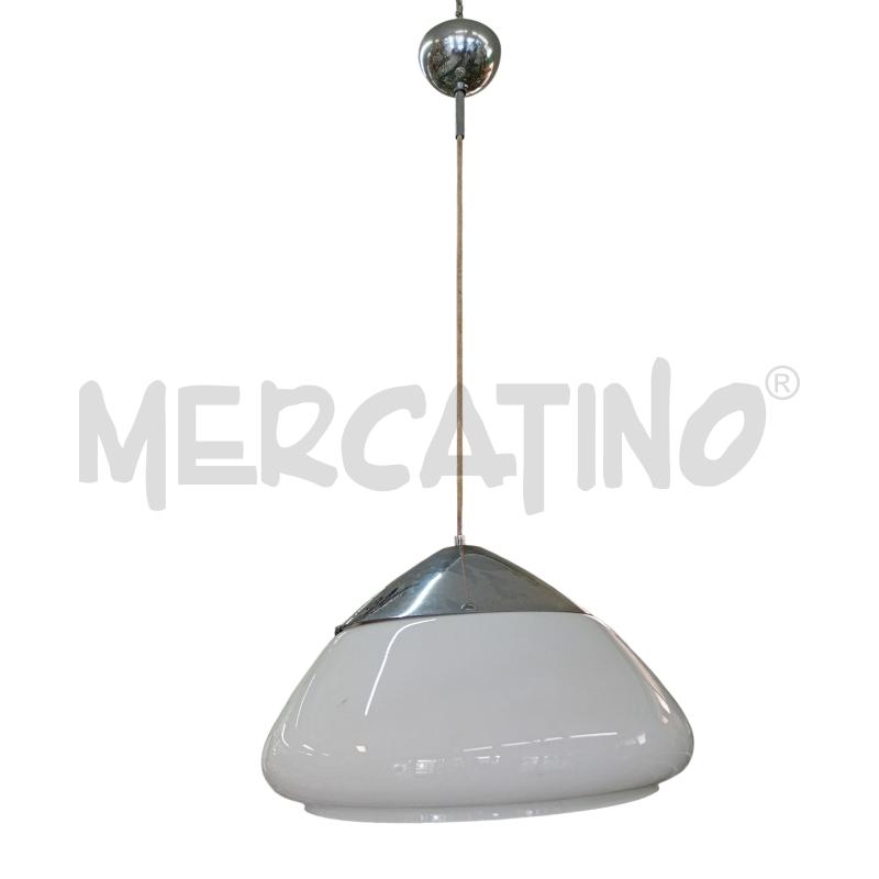 LAMPADARIO DI MODERNARIATO IN VETRO ANNI 70 VOMYS | Mercatino dell'Usato Leini' 1