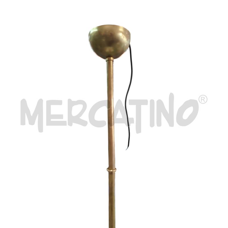 LAMPADARIO TRITDENTE STILE STILNOVO BIANCO/NERO  | Mercatino dell'Usato Leini' 3