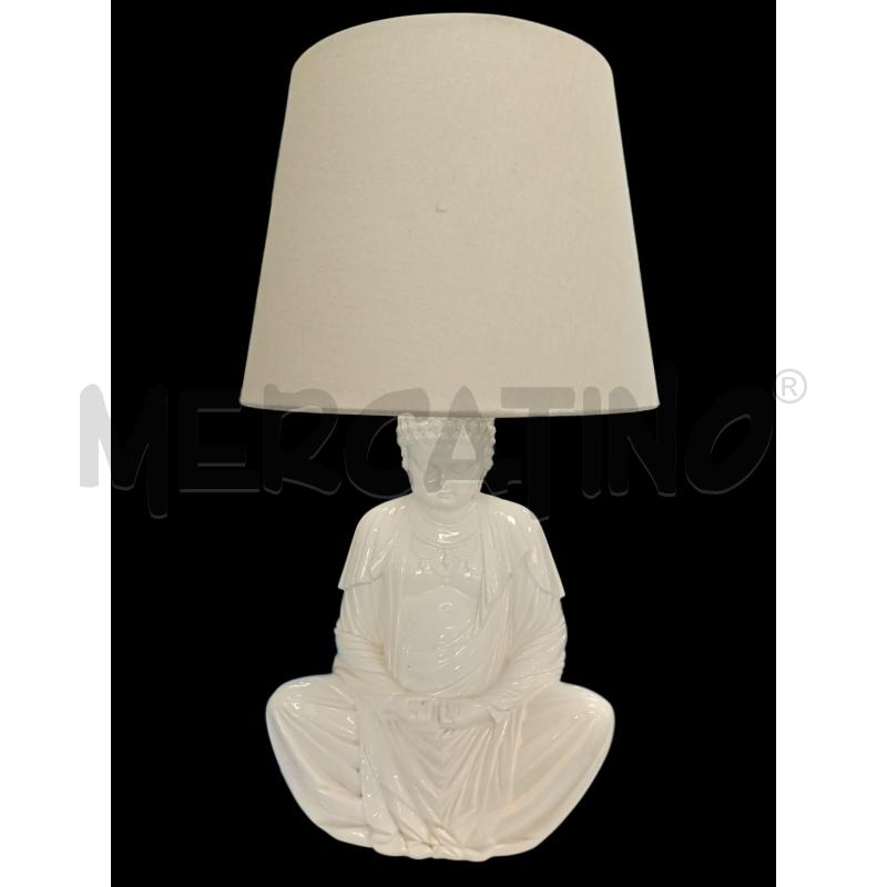 LAMPADA CERAMICA BUDDA BIANCA | Mercatino dell'Usato Leini' 1