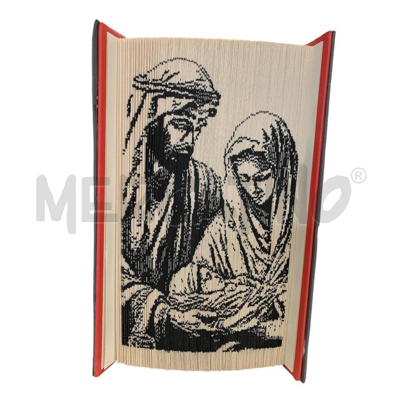 LIBRO BOOK FOLDING NASCITA TOTALMENTE REALLIZATO A MANO E DIPINTO A MANO | Mercatino dell'Usato Leini' 1