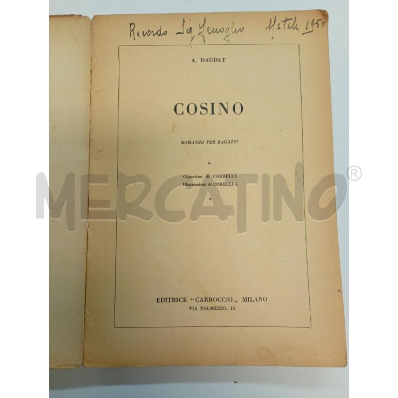 LIBRO VINTAGE COSINO ALFONSO DAUDET 1949 | Mercatino dell'Usato Leini' 2