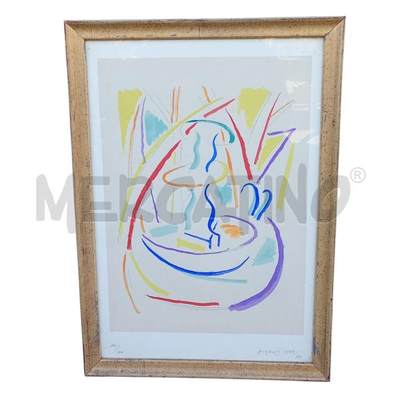 LITOGRAFIA PIETRO DORAZIO SPHINX CON CERTIFICATO  | Mercatino dell'Usato Leini' 1
