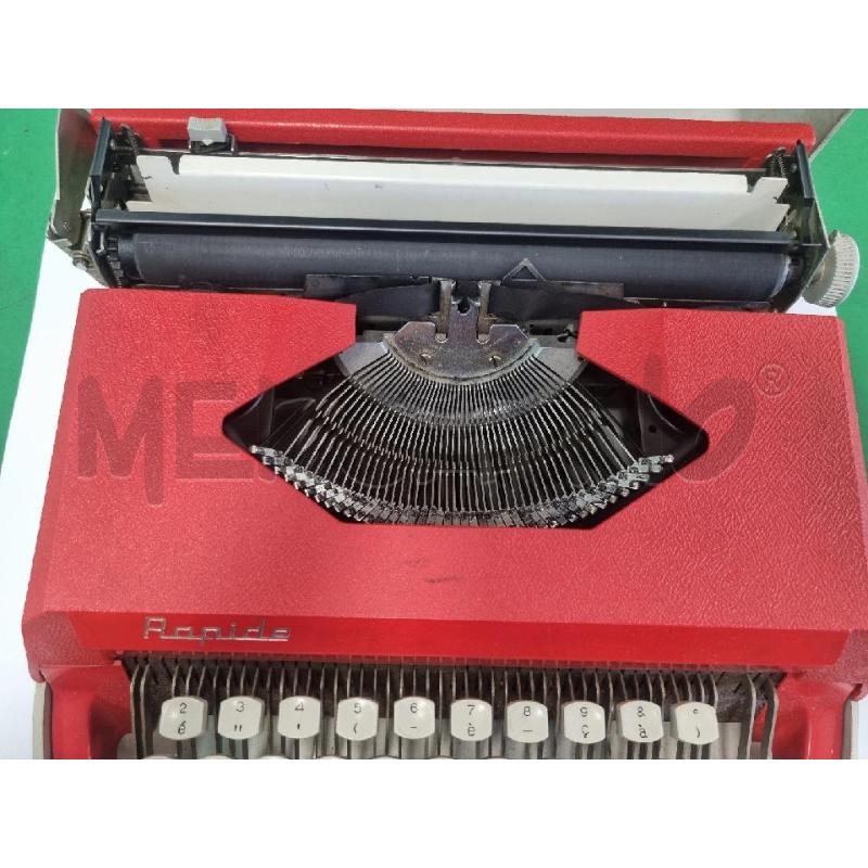 MACCHINA SCRIVERE D'EPOCA RAPIDA COLORE ROSSO RARO | Mercatino dell'Usato Leini' 2