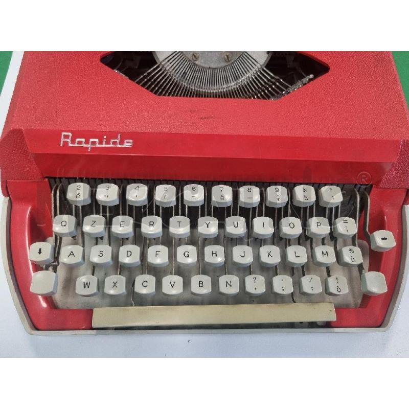 MACCHINA SCRIVERE D'EPOCA RAPIDA COLORE ROSSO RARO | Mercatino dell'Usato Leini' 3