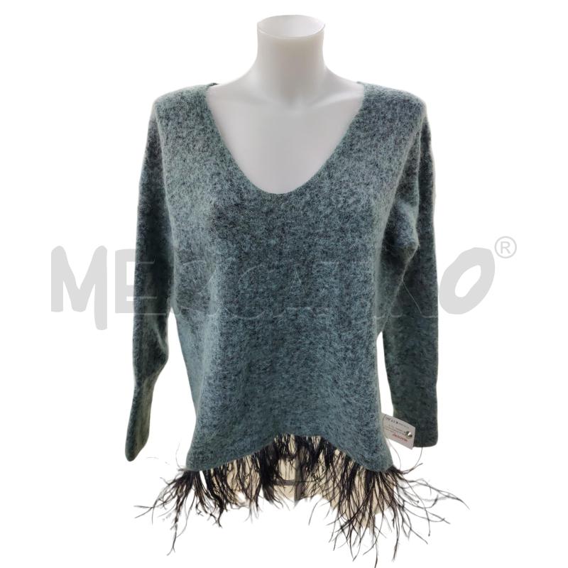 MAGLIA DONNA ALYSI VERDE GRIGIO | Mercatino dell'Usato Leini' 1
