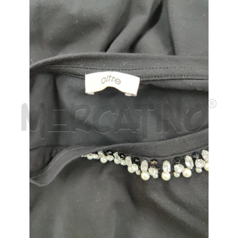 MAGLIA DONNA OLTRE NERA COLLO PERLINE | Mercatino dell'Usato Leini' 2