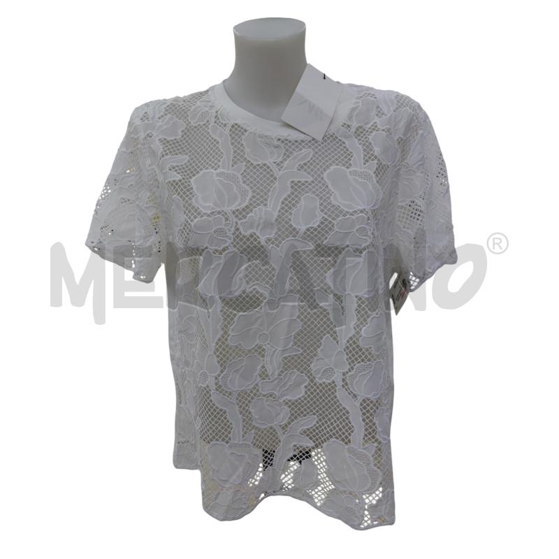 MAGLIA DONNA ZARA BIANCA  | Mercatino dell'Usato Leini' 1