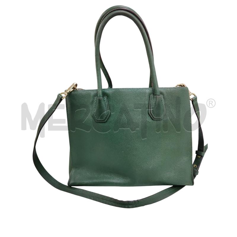 MICHAEL KORS MODELLO MERCER IN PELLE MARTELLATA VERDE | Mercatino dell'Usato Leini' 2