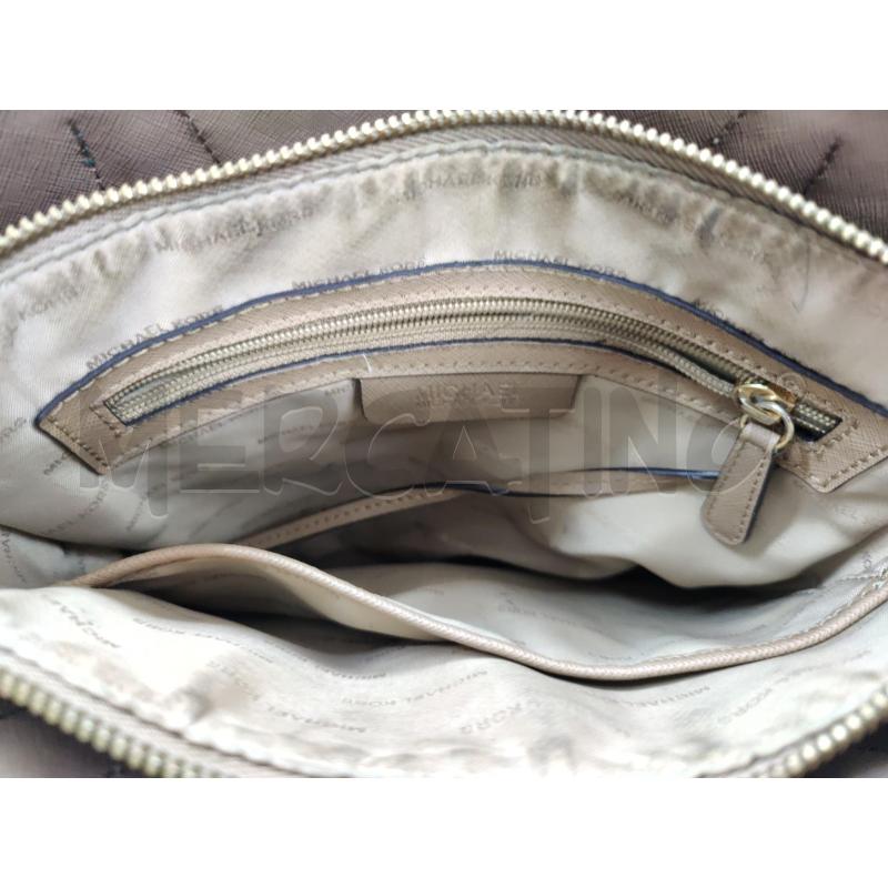 MICHAEL KORS MODELLO MERCER IN PELLE MARTELLATA VERDE | Mercatino dell'Usato Leini' 4