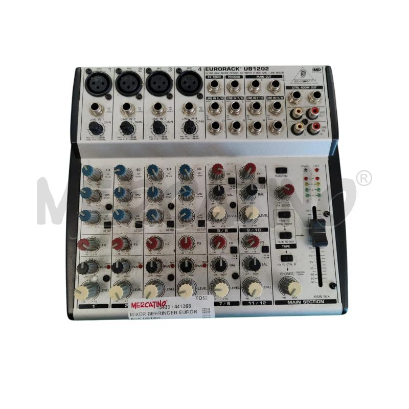 MIXER BEHRINGER EURORACK UB1202 | Mercatino dell'Usato Leini' 1