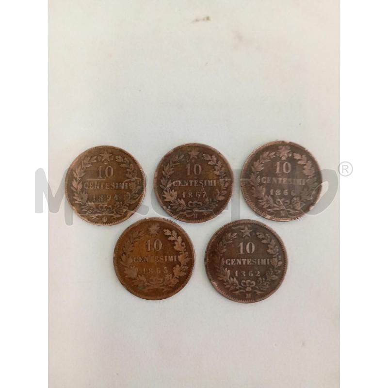 MONETE VECCHIE PZ. 5 10 CENTESIMI  | Mercatino dell'Usato Leini' 1