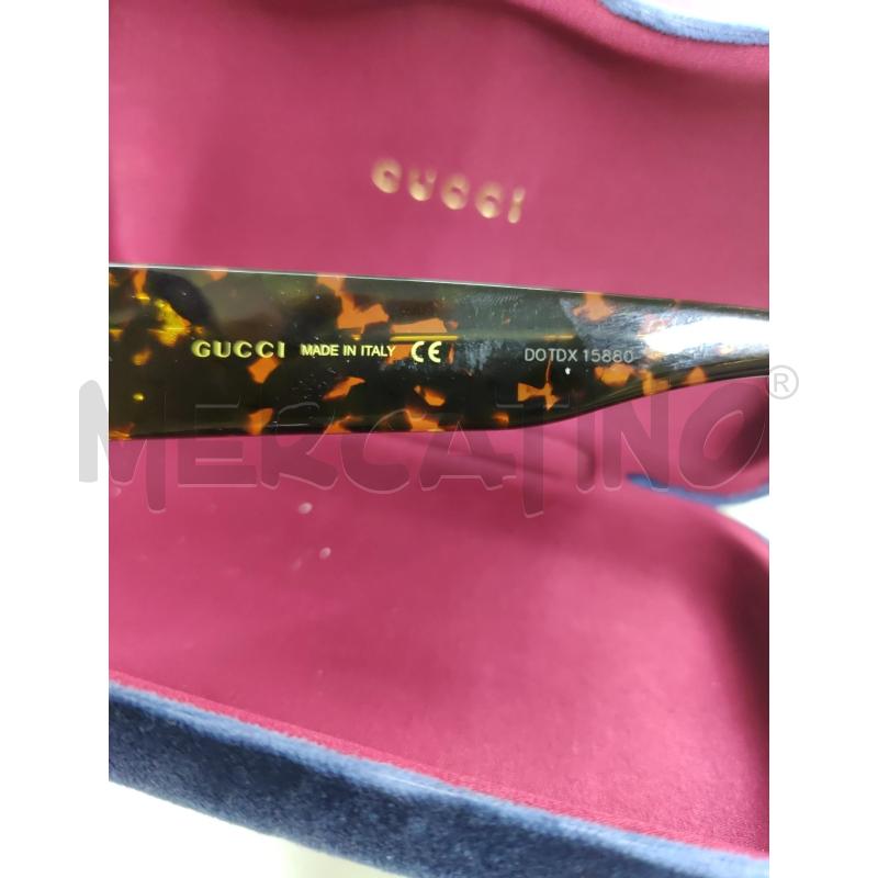 OCCHIALI DONNA GUCCI OVERSIZE GLITTER  | Mercatino dell'Usato Leini' 3