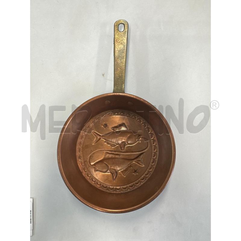PADELLINA DEI PESCI RAME E OTTONE DIAM. 14 | Mercatino dell'Usato Leini' 2