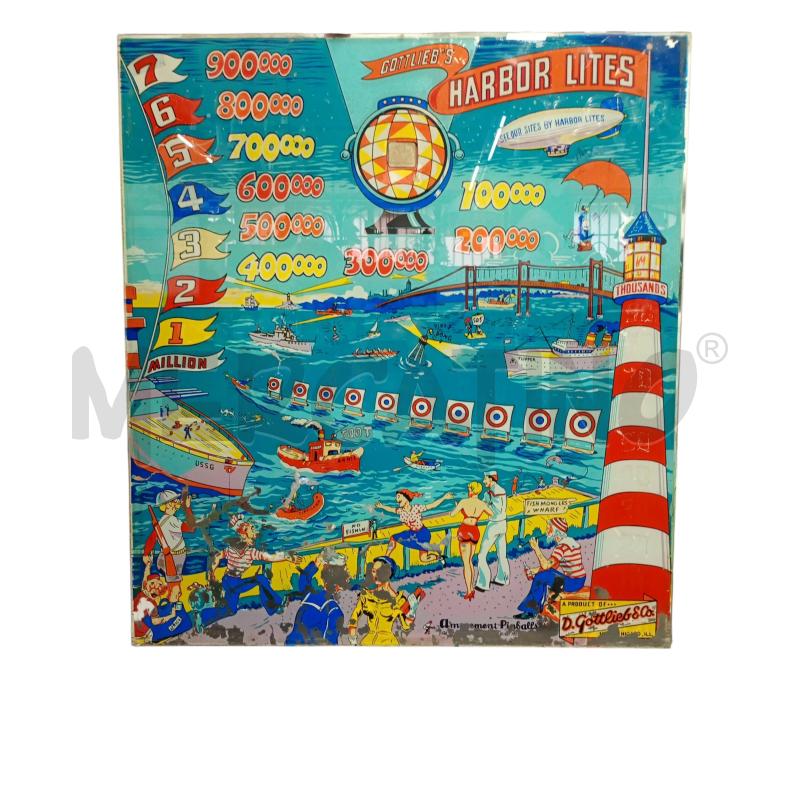 PANNELLO POSTERIORE FLIPPER GOTTLIERB'S  HARBOR LITES DEL 1956 | Mercatino dell'Usato Leini' 1