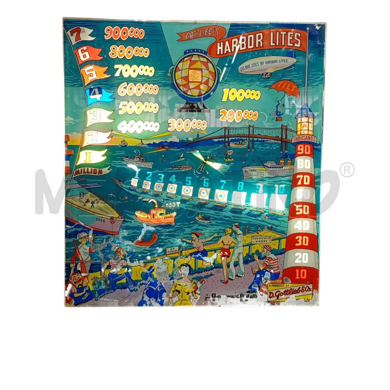 PANNELLO POSTERIORE FLIPPER GOTTLIERB'S  HARBOR LITES DEL 1956 | Mercatino dell'Usato Leini' 2